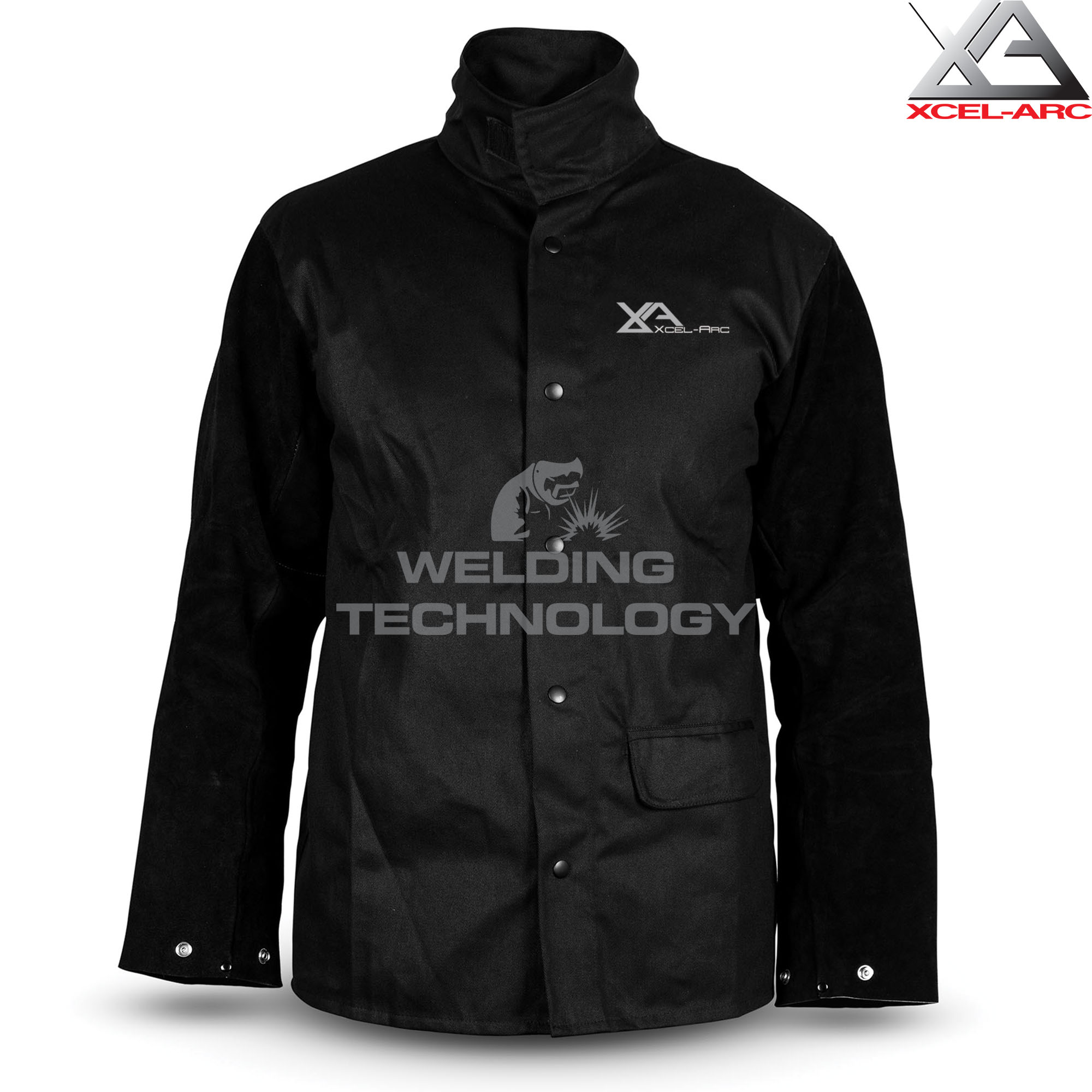 Buy online XcelArc Jacket Proban Black Flame Retardent with Leather